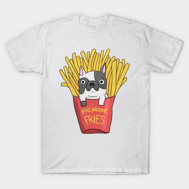 Frenchie Fries Funny French Bulldog Gift T-Shirt by Mesyo